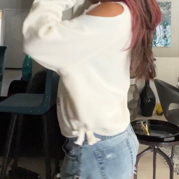 Wildfox CUSTOMIZED Oversized Ivory Black Letters Happily Ever After is EXPENSIVE - Picture 8 of 15